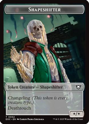 Commander: Edge of Eternities Shapeshifter // Golem (0013) Double-Sided Token #2