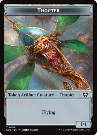 Commander: Edge of Eternities Thopter // Beast (0006) Double-Sided Token #16