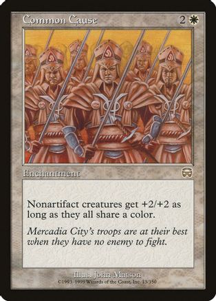 MTG LP Magic The Gathering 1 x Common Cause Mercadian Masques 