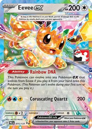 Prize Pack Series Cards Eevee ex #075