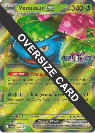 Jumbo Cards Venusaur ex #001