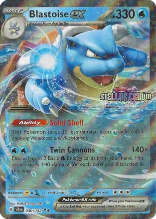 Miscellaneous Cards & Products Blastoise ex (Stellar Crown Stamp) #030