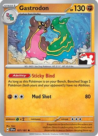 Prize Pack Series Cards Gastrodon #107