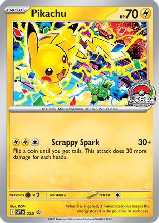 SV: Scarlet & Violet Promo Cards Pikachu - 225 (World Championship 2025) #225