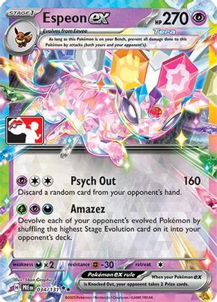 Prize Pack Series Cards Espeon ex #034
