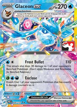 Prize Pack Series Cards Glaceon ex #026