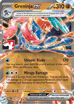 Prize Pack Series Cards Greninja ex #106