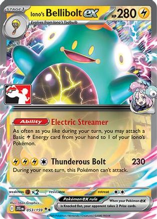 Prize Pack Series Cards Iono's Bellibolt ex #053