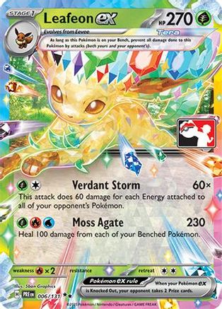 Prize Pack Series Cards Leafeon ex #006