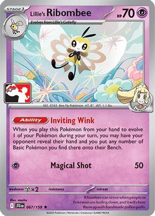 Prize Pack Series Cards Lillie's Ribombee #067