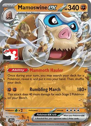 Prize Pack Series Cards Mamoswine ex #079