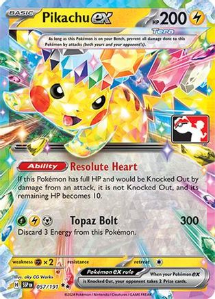 Prize Pack Series Cards Pikachu ex #057
