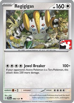 Prize Pack Series Cards Regigigas #086