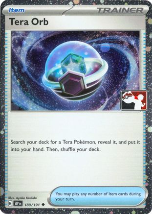 Prize Pack Series Cards Tera Orb #189