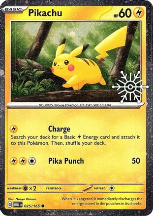 Miscellaneous Cards & Products Pikachu - 025/165 (Holiday Calendar) #025