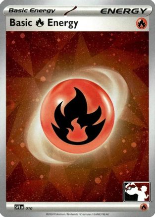 Prize Pack Series Cards Basic Fire Energy - 010 (Cosmos Holo) #010
