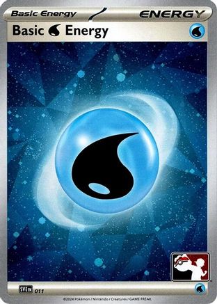 Prize Pack Series Cards Basic Water Energy - 011 (Cosmos Holo) #011