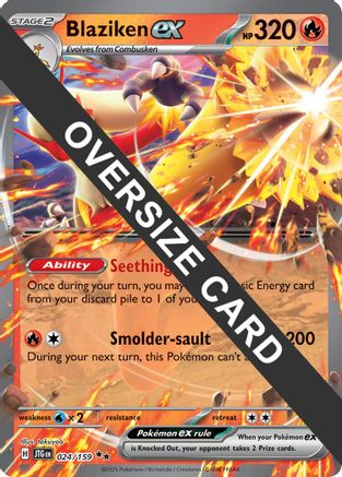 Jumbo Cards Blaziken ex #024