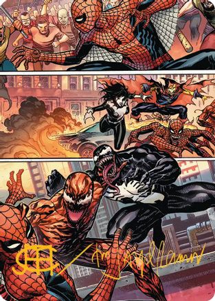 Maximum Carnage Art Card (Gold-Stamped Signature)