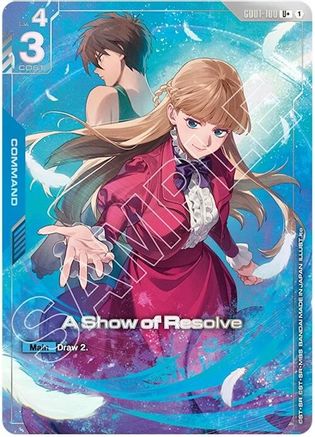 A Show of Resolve (U+) (PB01)