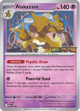 ME: Mega Evolution Promo Alakazam #003