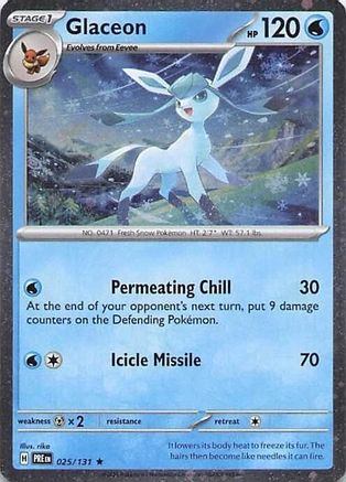 Miscellaneous Cards & Products Glaceon - 025/131 (Cosmos Holo) #025
