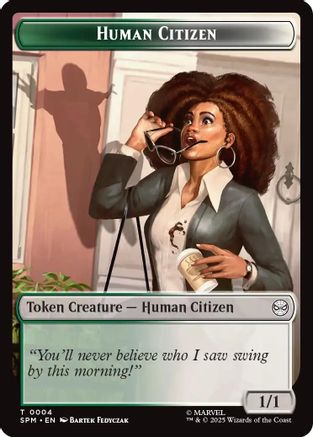 Marvel's Spider-Man Human Citizen // Treasure Double-Sided Token #4