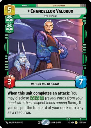 Chancellor Valorum - Civil Servant