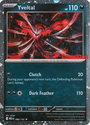 Miscellaneous Cards & Products Yveltal (Game Stop) #088