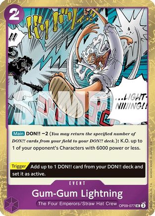 Gum-Gum Lightning (Pirate Foil)