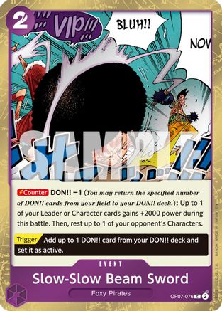 Slow-Slow Beam Sword (Pirate Foil)