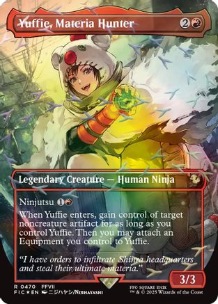 Yuffie, Materia Hunter (Borderless) (Chocobo Track Foil)