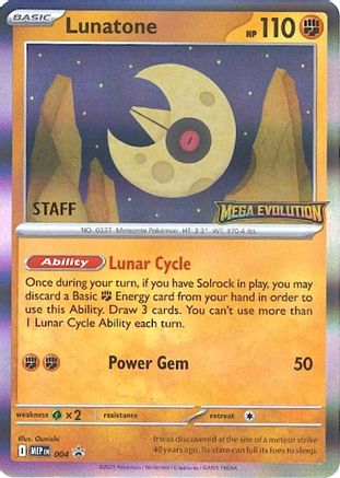 Lunatone 4 MEP Black Star Promos Pokémon card