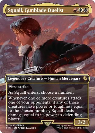 Commander: FINAL FANTASY Squall, Gunblade Duelist (Borderless) #453