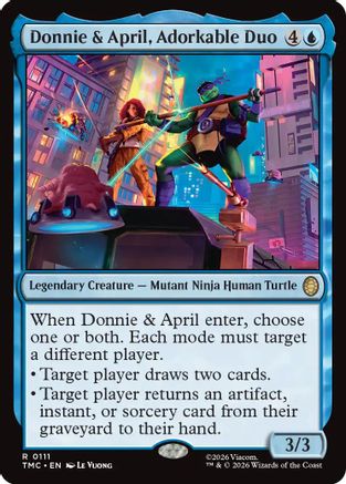 Commander: Teenage Mutant Ninja Turtles Donnie & April, Adorkable Duo #111