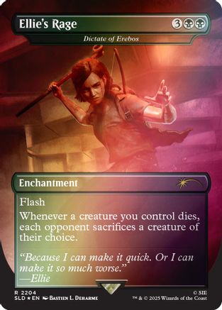 Ellie's Rage - Dictate of Erebos (Rainbow Foil)