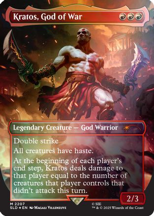 DUPLICATE Kratos, God of War (Rainbow Foil)