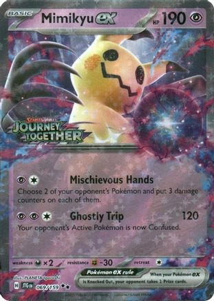 Miscellaneous Cards & Products Mimikyu ex (Journey Together Stamped) #069