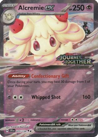 Miscellaneous Cards & Products Alcremie ex (Journey Together Stamped) #075