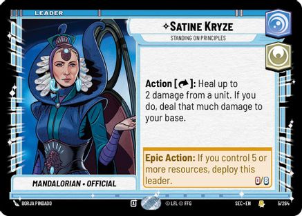 Satine Kryze - Standing on Principles