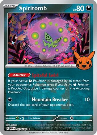 Miscellaneous Cards & Products Spiritomb - 087/132 (Pokeween 2025) #087