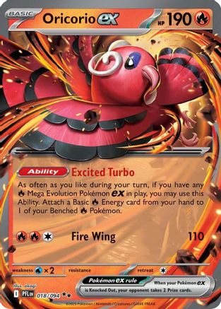 ME02: Phantasmal Flames Oricorio ex #018