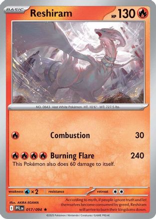 ME02: Phantasmal Flames Reshiram #017