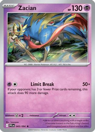 ME02: Phantasmal Flames Zacian #045