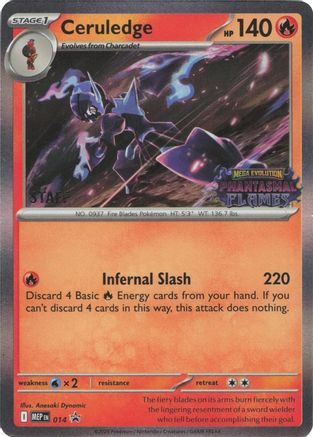 Ceruledge 14 MEP Black Star Promos Pokémon card