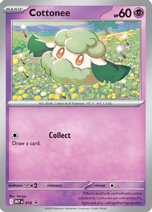 Cottonee 18 MEP Black Star Promos Pokémon card