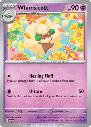Whimsicott 19 MEP Black Star Promos Pokémon card