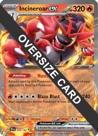 Jumbo Cards Incineroar ex #034