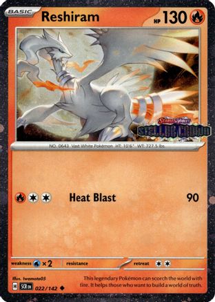 Miscellaneous Cards & Products Reshiram (Stellar Crown Stamped) #022