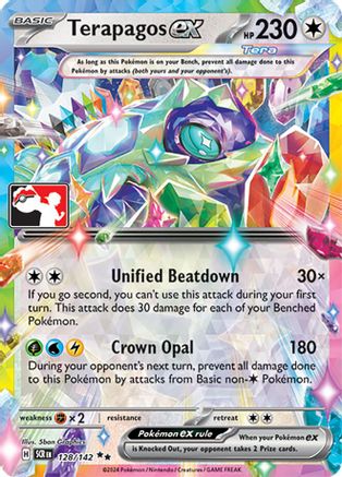 Prize Pack Series Cards Terapagos ex - 128/142 (Series 7) #128